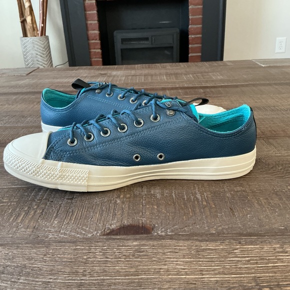 Converse Chuck Taylor All Star Desert Storm Blue Leather Low Top Size 12 Men - Picture 5 of 10